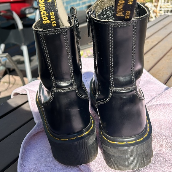 DR. MARTENS JADON BOOT  LEATHER PLATFORMS - Picture 6 of 7